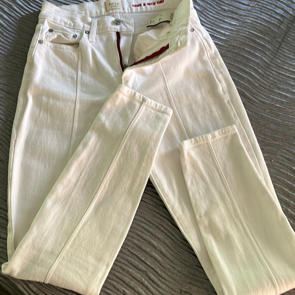 Alice and Olivia LA white jeans